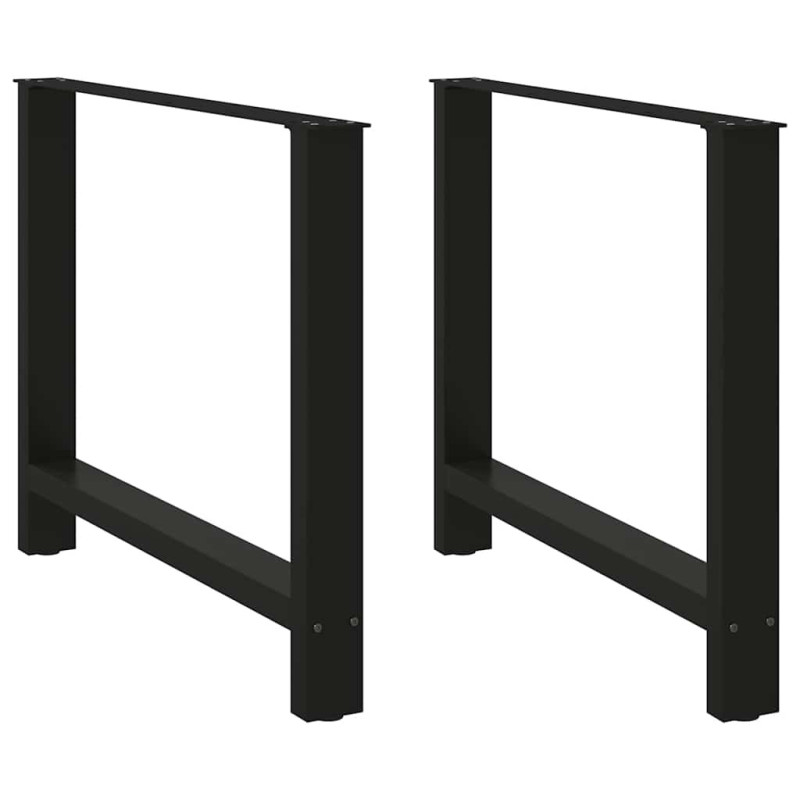 Picioare masă de sufragerie negre, 2 buc., 100x(72-73) cm, oțel - WOODBB2389 Picioare masă de sufragerie negre, 2 buc., 100x(72-73) cm, oțel - WOODBB2389