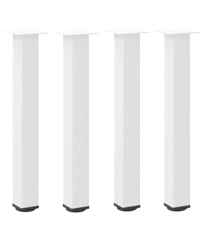Picioare masă consolă, 4 buc., alb, 72-74 cm, oțel - WOODBB2391