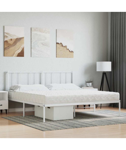 Saltea din spumă, alb, 200x220 cm, duritate H2 H3 - WOODBB2392