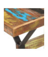 Masă de bucătărie, 140 x 70 x 76 cm, lemn reciclat, cu aspect industrial - WOODBB257 Masă de bucătărie, 140 x 70 x 76 cm, lemn reciclat, cu aspect industrial - WOODBB257