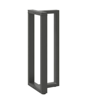 Picioare de masă de bar în formă de T, 2 buc., antracit, 40x35x(100-101) cm, oțel - WOODBB2404