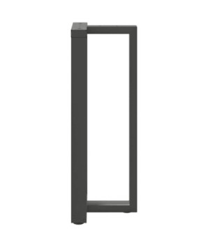 Picioare de masă de bar în formă de T, 2 buc., antracit, 40x35x(100-101) cm, oțel - WOODBB2404