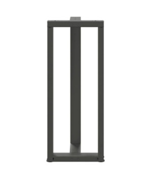 Picioare de masă de bar în formă de T, 2 buc., antracit, 40x35x(100-101) cm, oțel - WOODBB2404