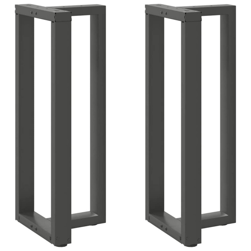 Picioare de masă de bar în formă de T, 2 buc., antracit, 50x35x(100-101) cm, oțel - WOODBB2405 Picioare de masă de bar în formă de T, 2 buc., antracit, 50x35x(100-101) cm, oțel - WOODBB2405