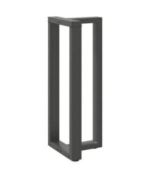 Picioare de masă de bar în formă de T, 2 buc., antracit, 50x35x(100-101) cm, oțel - WOODBB2405