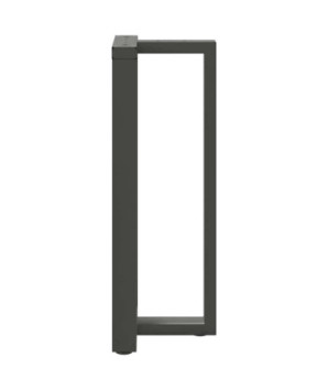 Picioare de masă de bar în formă de T, 2 buc., antracit, 50x35x(100-101) cm, oțel - WOODBB2405