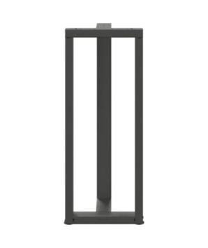 Picioare de masă de bar în formă de T, 2 buc., antracit, 50x35x(100-101) cm, oțel - WOODBB2405