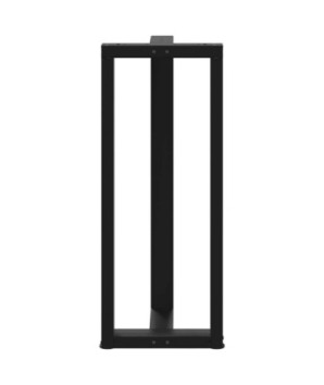 Picioare de masă de bar în formă de T, 2 buc., negru, 40x35x(100-101) cm, oțel - WOODBB2406