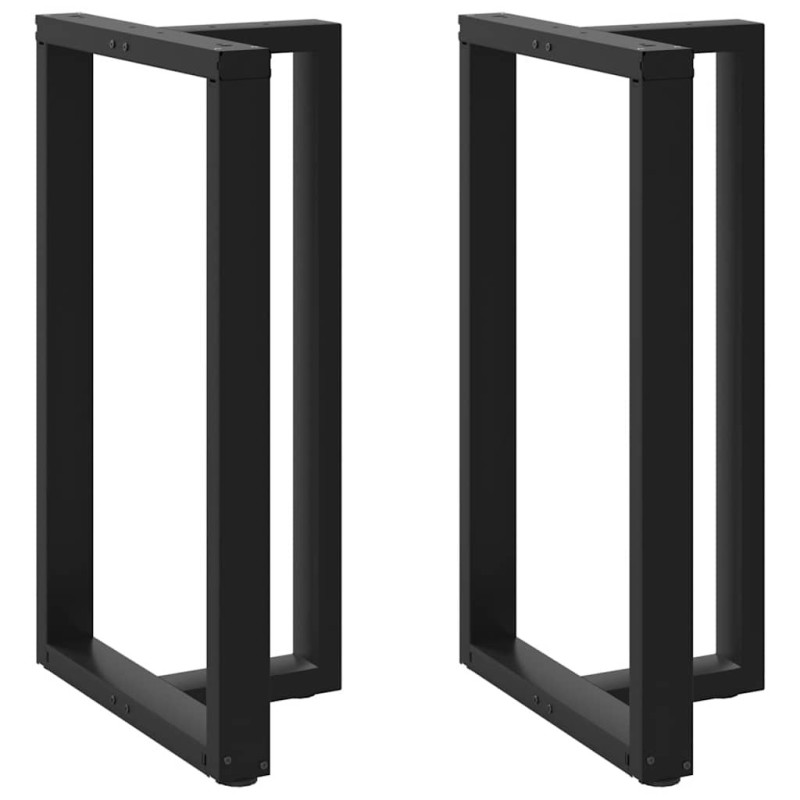 Picioare de masă de bar în formă de T, 2 buc., negru, 60x35x(100-101) cm, oțel - WOODBB2407 Picioare de masă de bar în formă de T, 2 buc., negru, 60x35x(100-101) cm, oțel - WOODBB2407