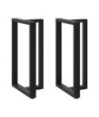 Picioare de masă de bar în formă de T, 2 buc., negru, 60x35x(100-101) cm, oțel - WOODBB2407 Picioare de masă de bar în formă de T, 2 buc., negru, 60x35x(100-101) cm, oțel - WOODBB2407