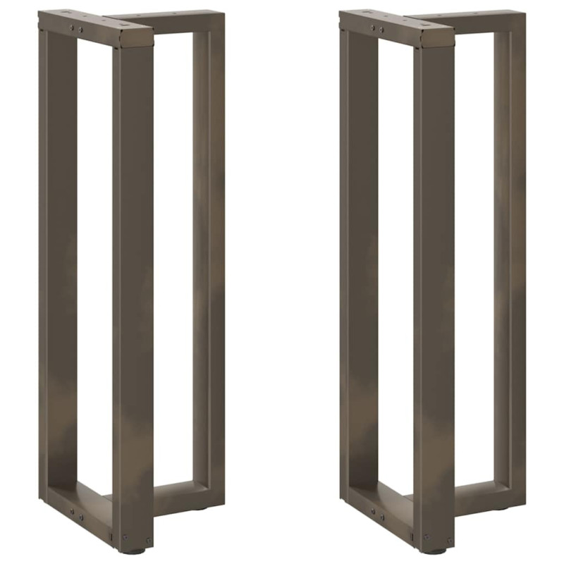 Picioare de masă de bar în formă de T, 2 buc., negru, 50x35x(110-111) cm, oțel - WOODBB2408 Picioare de masă de bar în formă de T, 2 buc., negru, 50x35x(110-111) cm, oțel - WOODBB2408