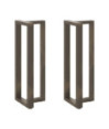 Picioare de masă de bar în formă de T, 2 buc., negru, 50x35x(110-111) cm, oțel - WOODBB2408 Picioare de masă de bar în formă de T, 2 buc., negru, 50x35x(110-111) cm, oțel - WOODBB2408