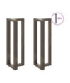 Picioare de masă de bar în formă de T, 2 buc., negru, 50x35x(110-111) cm, oțel - WOODBB2408 Picioare de masă de bar în formă de T, 2 buc., negru, 50x35x(110-111) cm, oțel - WOODBB2408