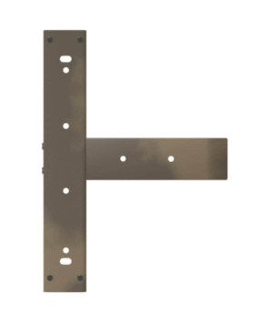 Picioare de masă de bar în formă de T, 2 buc., negru, 40x35x(110-111) cm, oțel - WOODBB2409