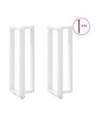 Picioare de masă de bar în formă de T, 2 buc., alb, 50x35x(110-111) cm, oțel - WOODBB2410 Picioare de masă de bar în formă de T, 2 buc., alb, 50x35x(110-111) cm, oțel - WOODBB2410