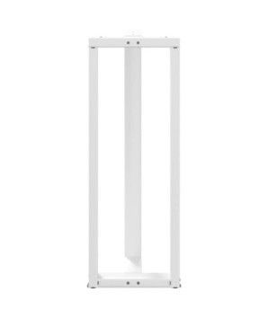 Picioare de masă de bar în formă de T, 2 buc., alb, 50x35x(110-111) cm, oțel - WOODBB2410