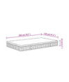 Saltea cu arcuri bonnell, fermitate medie, 120x200 cm - WOODBB2415