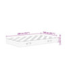 Saltea cu arcuri bonnell, fermitate medie, 140x200 cm - WOODBB2418