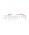 Saltea cu arcuri bonnell, fermitate medie, 160x200 cm - WOODBB2419