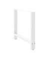 Picioare masă de sufragerie albe, 2 buc., 100x(72-73) cm, oțel - WOODBB2422