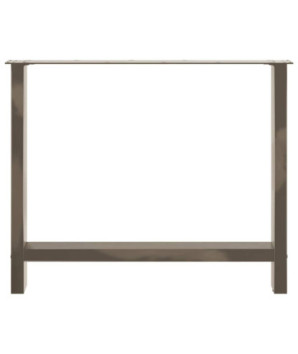 Picioare de masă din oțel natural, 2 buc., 100x(72-73) cm, oțel - WOODBB2423