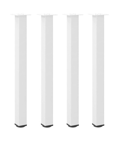 Picioare de masă de bar, 4 buc., alb, 100-102 cm, oțel - WOODBB2425