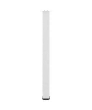 Picioare de masă de bar, 4 buc., alb, 100-102 cm, oțel - WOODBB2425