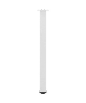 Picioare de masă de bar, 4 buc., alb, 100-102 cm, oțel - WOODBB2425