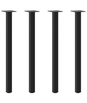 Picioare masă consolă, 4 buc., negru, 72-74 cm, oțel - WOODBB2426