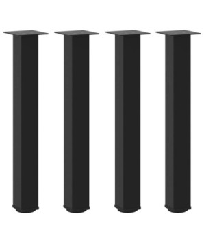 Picioare masă consolă, 4 buc., negru, 72-74 cm, oțel - WOODBB2427