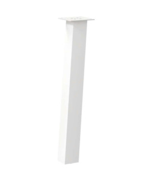 Picioare masă consolă, 4 buc., alb, 72 cm, oțel - WOODBB2428
