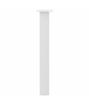 Picioare masă consolă, 4 buc., alb, 72 cm, oțel - WOODBB2428
