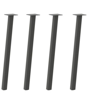 Picioare masă consolă, antracit, 4 buc., 72 cm, oțel - WOODBB2429