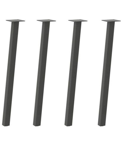 Picioare masă consolă, antracit, 4 buc., 72 cm, oțel - WOODBB2429