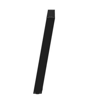 Picioare de masă în formă de U, 2 buc., negru, 70x(72-73) cm, oțel - WOODBB2430