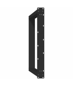 Picioare de masă în formă de U, 2 buc., negru, 70x(72-73) cm, oțel - WOODBB2430