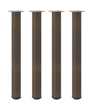 Picioare de masă de bar, 4 buc., oțel natural, 90-92 cm - WOODBB2431