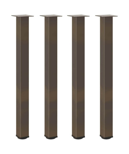 Picioare de masă de bar, 4 buc., oțel natural, 90-92 cm - WOODBB2431