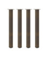 Picioare de masă de bar, 4 buc., oțel natural, 90-92 cm - WOODBB2431 Picioare de masă de bar, 4 buc., oțel natural, 90-92 cm - WOODBB2431