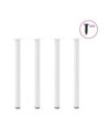 Picioare masă consolă, 4 buc., alb, 72-74 cm, oțel - WOODBB2437 Picioare masă consolă, 4 buc., alb, 72-74 cm, oțel - WOODBB2437
