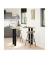 Picioare de masă de bar, 4 buc., negru, 100-102 cm, oțel - WOODBB2440