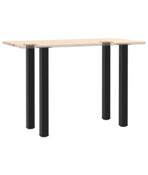 Picioare de masă de bar, 4 buc., negru, 100-102 cm, oțel - WOODBB2440