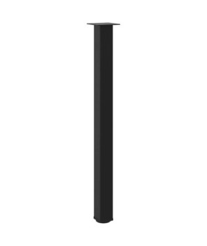 Picioare de masă de bar, 4 buc., negru, 110-112 cm, oțel - WOODBB2441