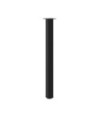 Picioare de masă de bar, 4 buc., negru, 110-112 cm, oțel - WOODBB2441