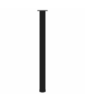 Picioare de masă de bar, 4 buc., negru, 110-112 cm, oțel - WOODBB2441