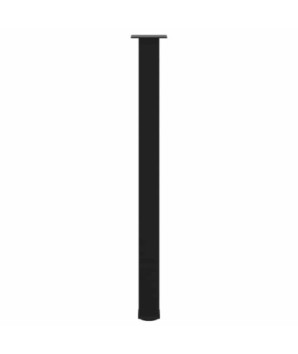 Picioare de masă de bar, 4 buc., negru, 110-112 cm, oțel - WOODBB2441