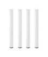 Picioare de masă de bar, 4 buc., alb, 110-112 cm, oțel - WOODBB2442 Picioare de masă de bar, 4 buc., alb, 110-112 cm, oțel - WOODBB2442
