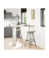 Picioare de masă de bar, 4 buc., alb, 110-112 cm, oțel - WOODBB2442 Picioare de masă de bar, 4 buc., alb, 110-112 cm, oțel - WOODBB2442