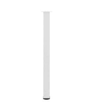 Picioare de masă de bar, 4 buc., alb, 110-112 cm, oțel - WOODBB2442