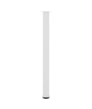 Picioare de masă de bar, 4 buc., alb, 110-112 cm, oțel - WOODBB2442